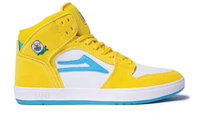 Pre-owned Lakai Men's  Telford Pacifico Sneakers In Yellow/cyan