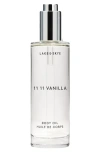Lake & Skye 11 11 Vanilla Body Oil In Transparent