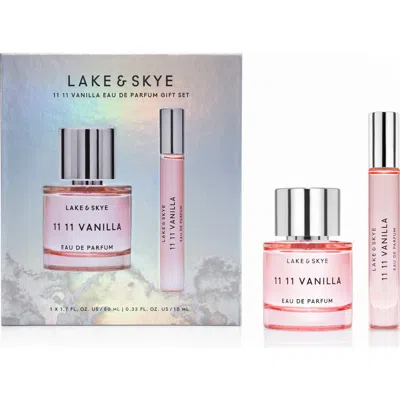 Lake & Skye 11 11 Vanilla Eau De Toilette Set $130 Value In Transparent