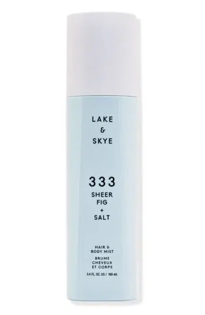 Lake & Skye 333 Sheer Fig + Salt Hair & Body Mist In Transparent