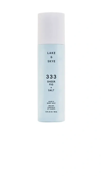 Lake & Skye 333 Sheer Fig + Salt Hair & Body Mist In Blue