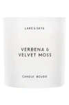 Lake & Skye Verbena & Velvet Moss Candle 8 Oz. In White
