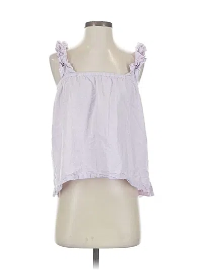 Pre-owned Lake Sleeveless Blouse In Purple