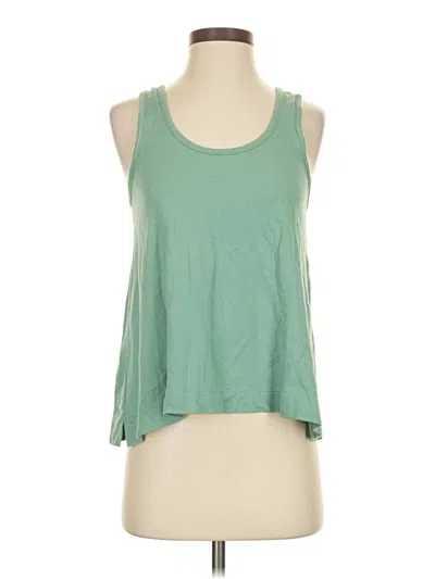 Pre-owned Lake Tank Top Green Halter Neckline Tops