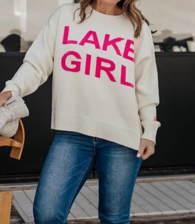 Lakegirl Knit Sweater In Ivory In Multi