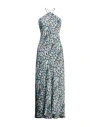 Lala Berlin Woman Maxi Dress Azure Size M Viscose In Blue