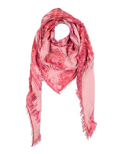 Lala Berlin Woman Scarf Fuchsia Size - Viscose, Wool, Modal In Pink