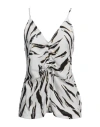 Lala Berlin Woman Top White Size M Viscose In White