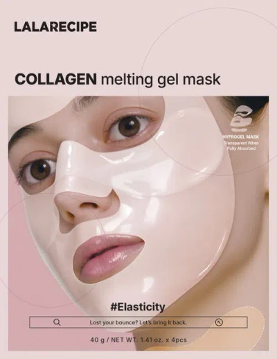 Lala Recipe Collagen Melting Gel Mask Set Of 4 In Pink