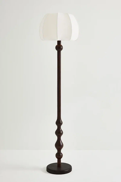 Lala Reimagined Wood Floor Lamp In Animal Print