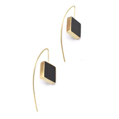 Lala Salama Women's Black Raba Earrings