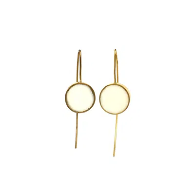 Lala Salama Women's Duara White Earrings