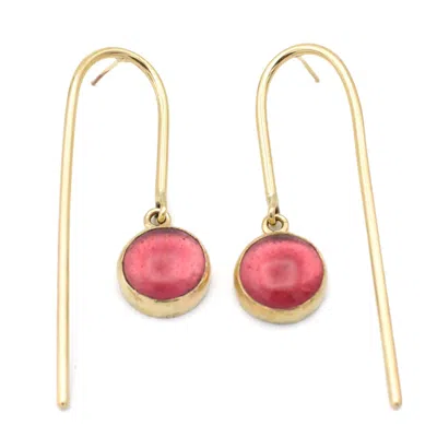 Lala Salama Women's Glass Earrings - Rose Gold