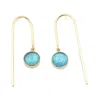 Lala Salama Women's Glass Earrings - Sea Blue In Blue
