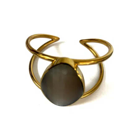 Lala Salama Women's Gold / Brown Wema Dune Bangle In Multi