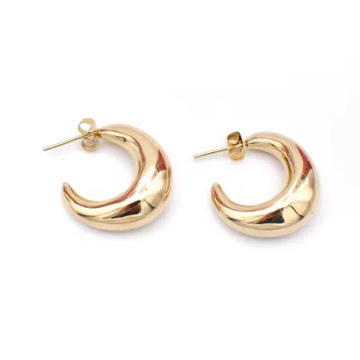 Lala Salama Women's Gold Classic Chubby Hoops