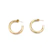 Lala Salama Women's Gold Classic Midi Hoops In Gold