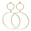 Lala Salama Women's Gold Duo-circle Earrings In Gold