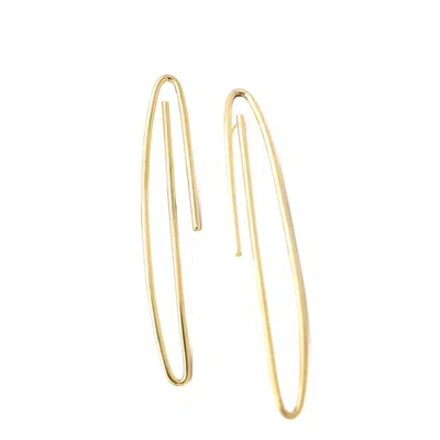 Lala Salama Women's Gold Leaf Earrings