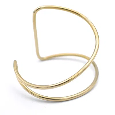 Lala Salama Women's Gold Triangular Geometric Cuff