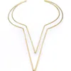 Lala Salama Women's Gold V-line Choker In Gold
