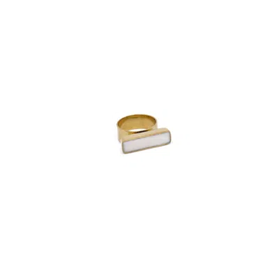 Lala Salama Women's Mraba Ring - White