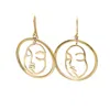 Lala Salama Women's Open Face Earrings In Yellow