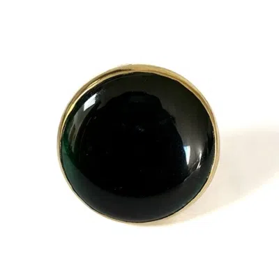 Lala Salama Women's Wazi Green Glass Ring