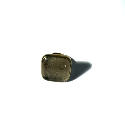 Lala Salama Women's Wazi Grey Square Ring In Green