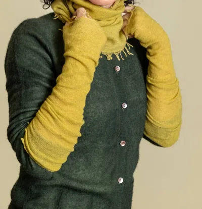 Lalaerre Long Fingerless Gloves In Yellow