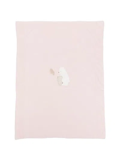 Lalalù Blanket With Appliqué In Pink