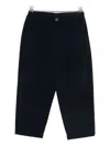 Lalalù Lalalu Blue Pants With Button And Zip In Black