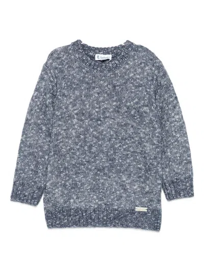 LALALÙ LALALU' BLUE SWEATER