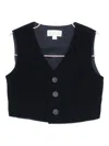 Lalalù Lalalu Corduroy Vest In Black