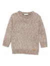 Lalalù Crew-neck Sweater In Brown