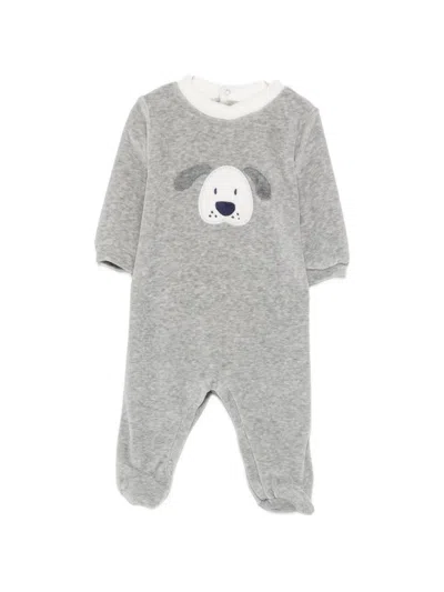 Lalalù Dog Pajamas With Patch In Gray