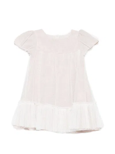 Lalalù Dress With Ruffles In White