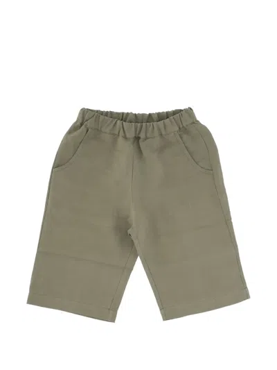 Lalalù Kids' Elasticated-waist Shorts In Green