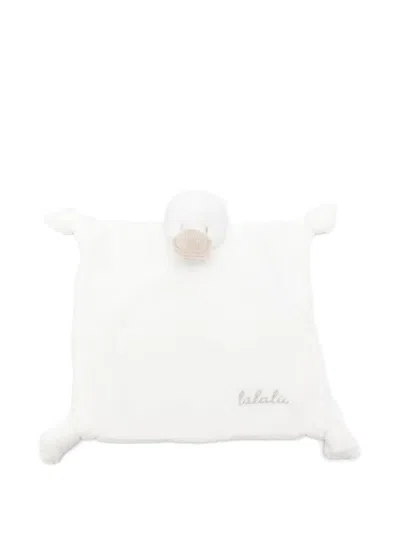 Lalalù Embroidered Blanket In White