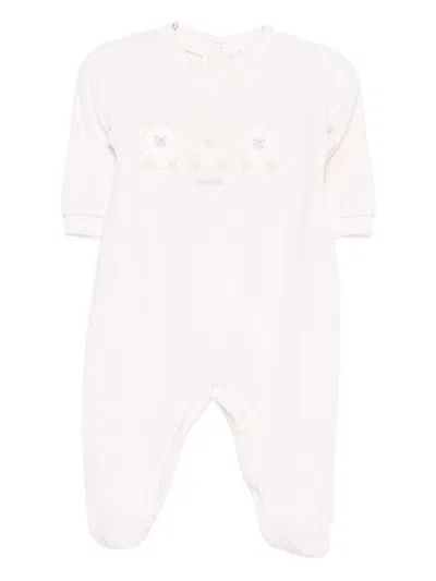 Lalalù Lalalu Embroidered Romper In Pink