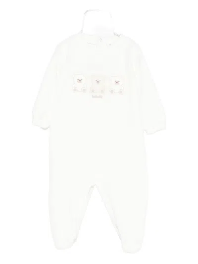 Lalalù Babies' Lalalu Embroidered Romper In White