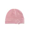 Lalalù Lalalu Floral Appliqué Hat In Pink