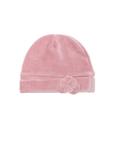 Lalalù Lalalu Floral Appliqué Hat In Pink
