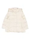 Lalalù Hooded Quilted Coat In Multi