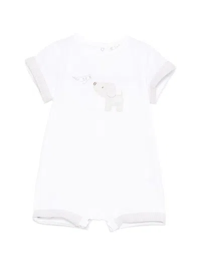 Lalalù Jumpsuit With Appliqués In White