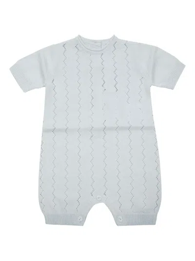 Lalalù Babies' 针织连体短裤 In Blue