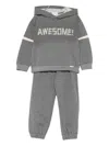 Lalalù Logo-patch Tracksuit In Gray