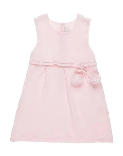 Lalalù Newborn Girl Baby Dress Pink Size 3 Wool, Viscose, Polyamide, Cashmere