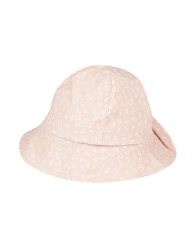 Lalalù Babies'  Newborn Girl Hat Blush Size 3 Cotton In Pink