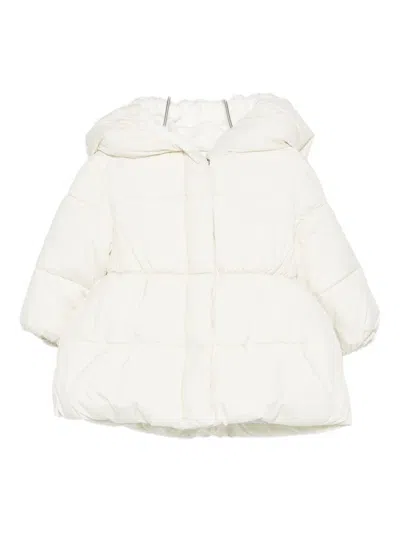 Lalalù Lalalu Padded Jacket With Hood In White